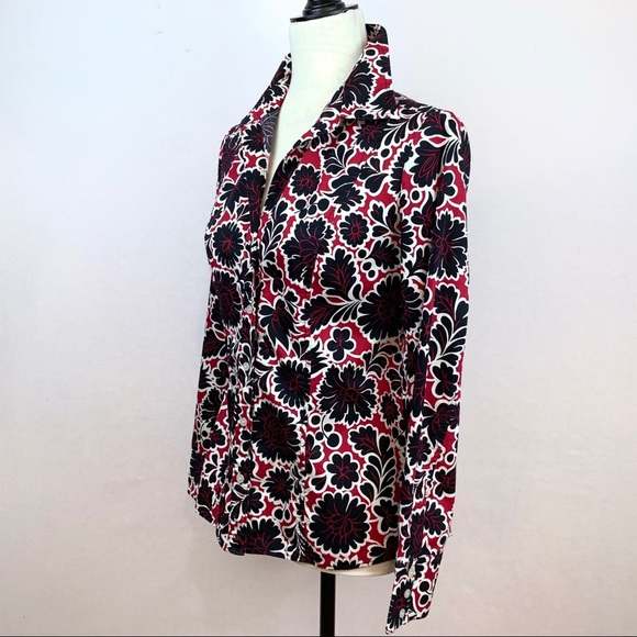 Tommy Hilfiger Floral Button Up Size M - Picture 2 of 8